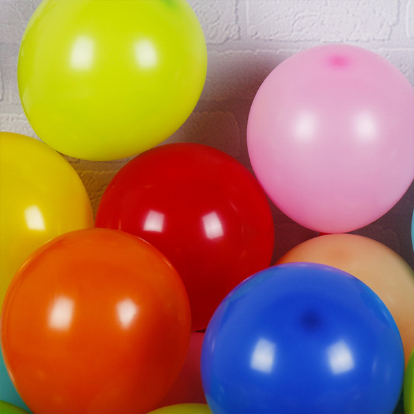 Round latex matte balloon