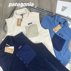 pata美式户外秋冬双层复合绒摇粒绒保暖立领马甲外套打底外穿男女