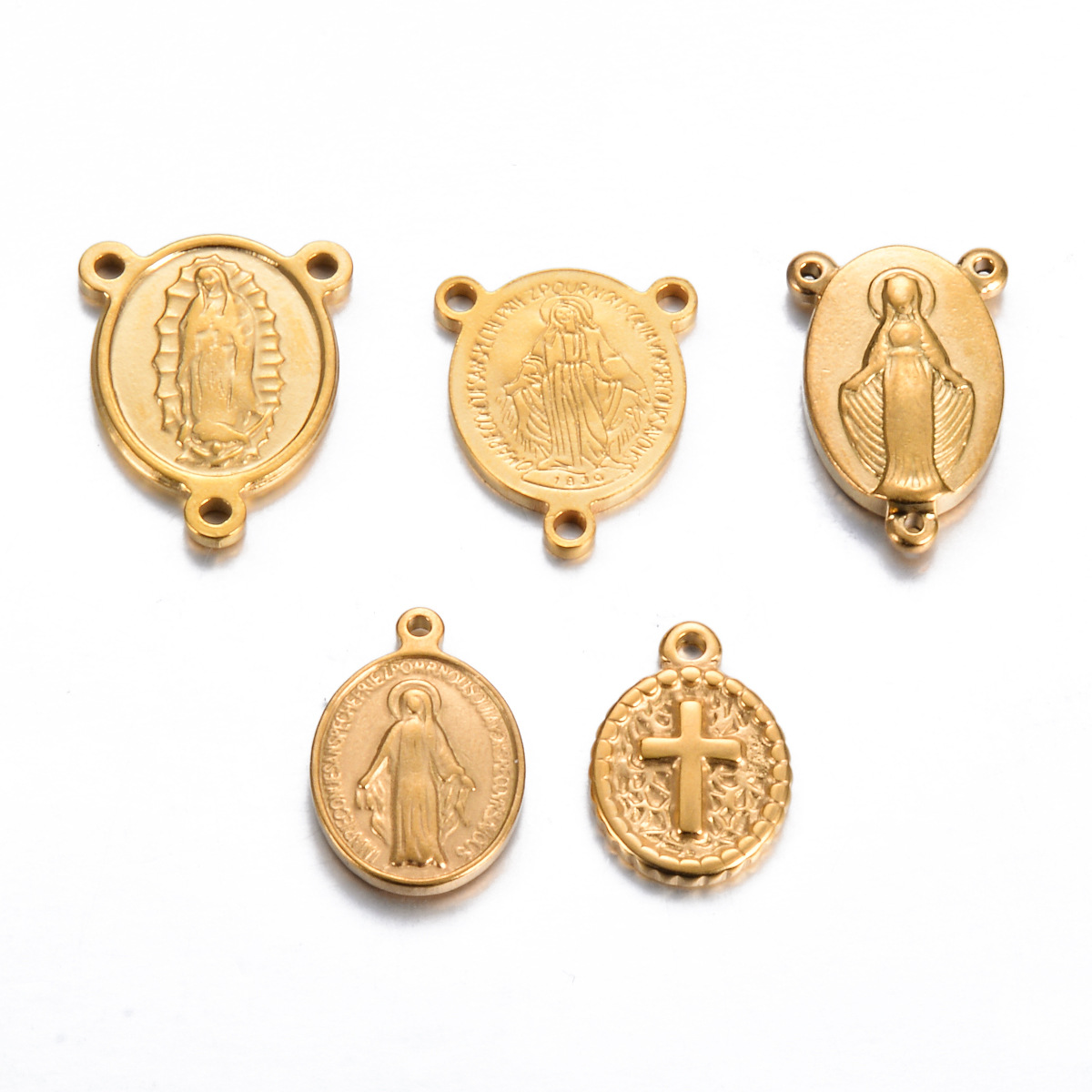 1 Piece Quantity 304 Stainless Steel Material Geometric, Cross, Virgin Mary Pattern 1 Piece 304 Stainless Steel Geometric Cross Virgin Mary Pendant Jewelry Accessories