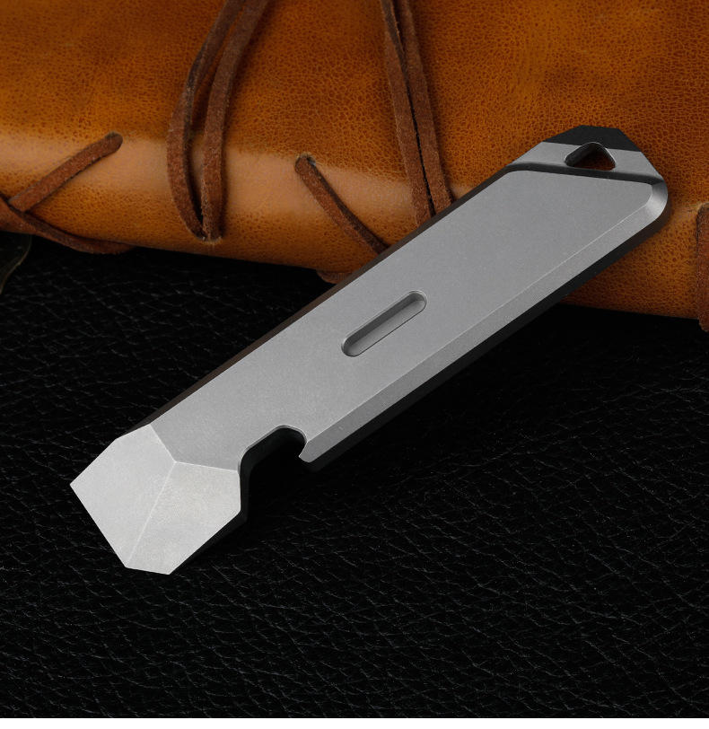 EDC Titan Legierung Brecheisen Tragbare Flasche Opener Sicherheit Gürtel Cutter Outdoor Camping Ausrüstung Multifunktions Werkzeuge – Detail 12
