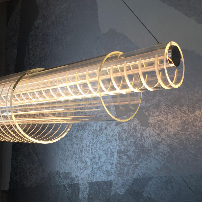 Diseñador creativo posmoderno lámpara LED lujosa lámpara de comedor de barra nórdica minimalista lámpara de restaurante creativa