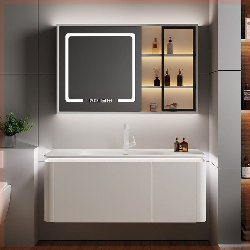 Skin-Feel Integrated Basin 74 cm 84 cm 94/104/114 Bathroom Cabinet Washbasin Cabinet Combination Washstand
