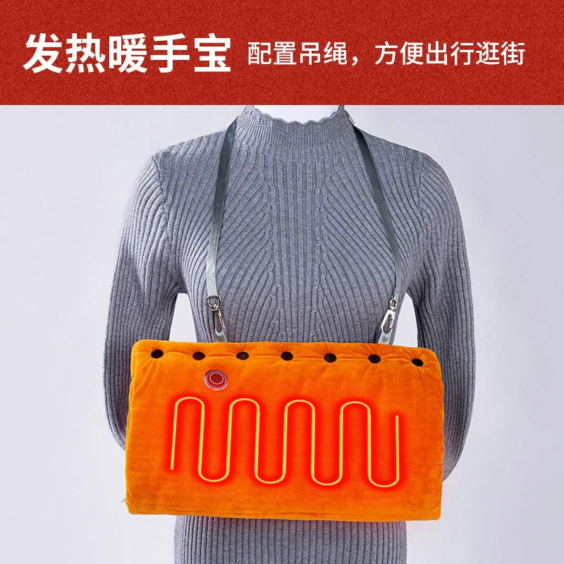 Электрическая грелка для офиса, умная перезаряжаемая грелка для младенцев, подушка для сиденья с подогревом для улицы, зимний грелка-обогреватель для рук для студентов