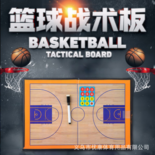 Two-fold portable basketball football coach tactical board supplies command board game training magnetic erasure foldable