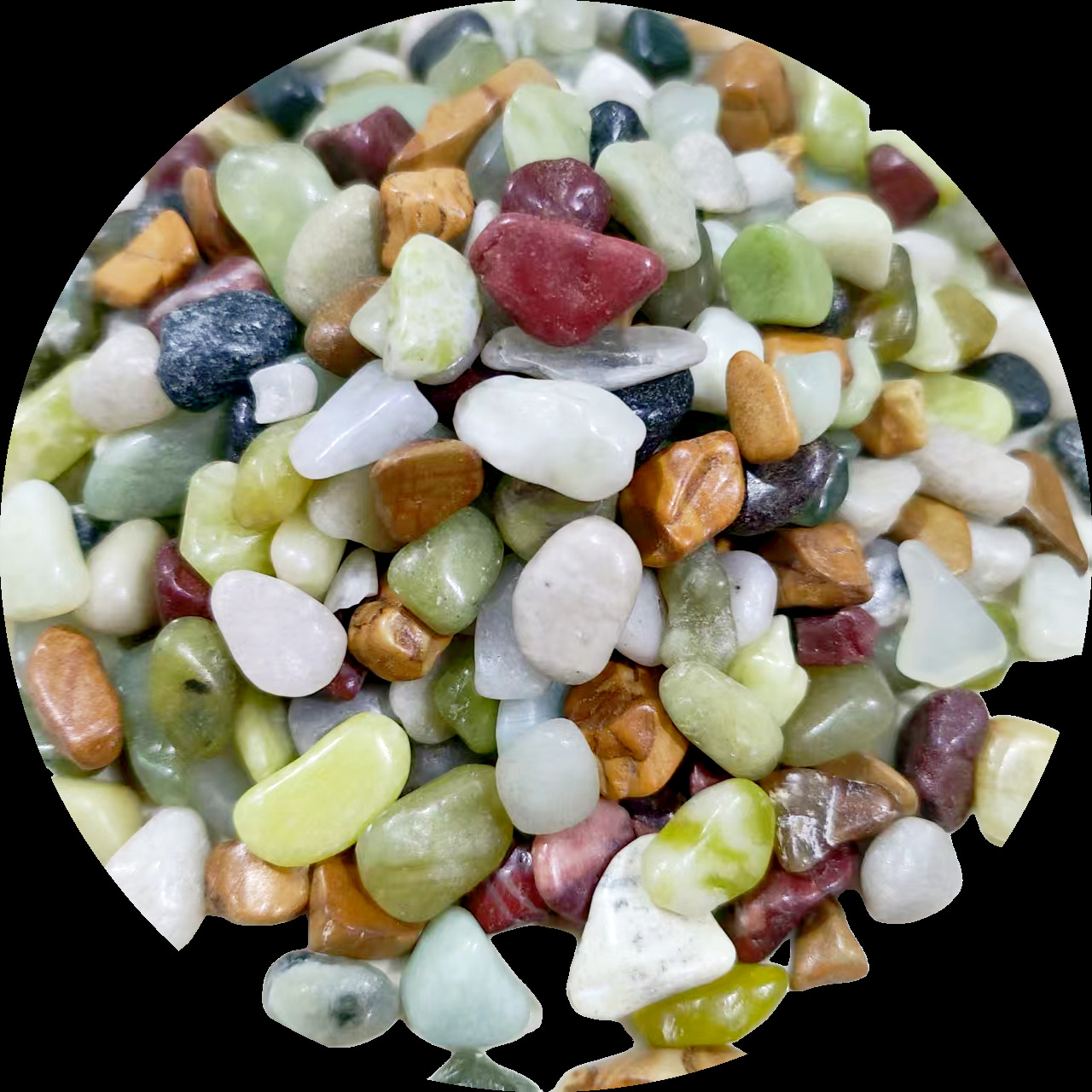 Colorful jade [pack of 2.5kg] finely washed, about 10-20mm