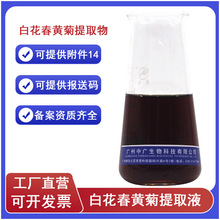 中广白花春黄菊提取液水溶植物化妆品萃取液白花春黄菊提取物1kg