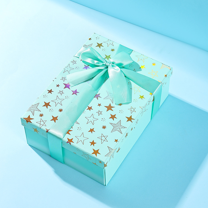 Caja de regalo plegable al por mayor Caja de regalo de la cubierta del cielo y la tierra Caja de embalaje de la cubierta del cielo y la tierra plegable de una pieza Fiesta del arco