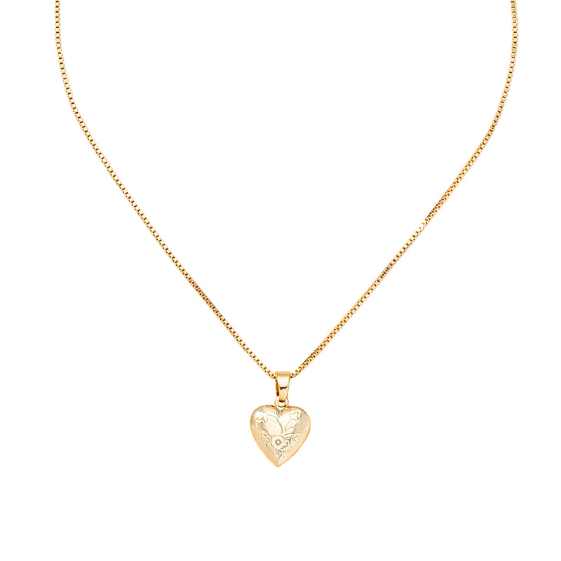 wholesale jewelry simple heart pendant necklace Nihaojewelry