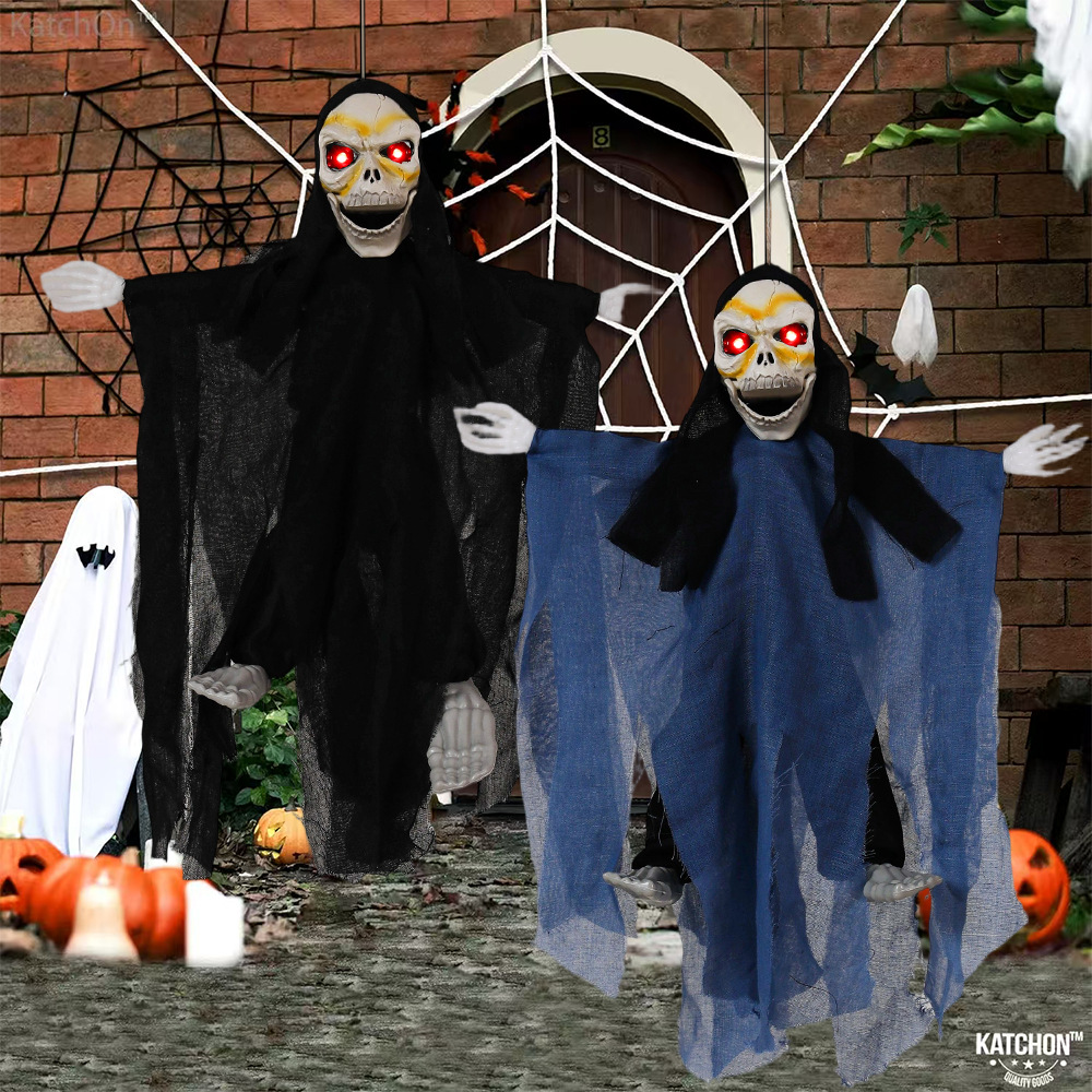 Halloween eléctrico mueca pequeña decoración fantasma hotel club nocturno casa embrujada decoración del lugar accesorios miedo horror fantasma colgante