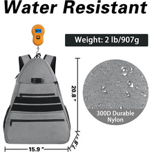 BSCI工厂男女双肩网球包防水匹克球包户外运动壁球羽毛球拍背包