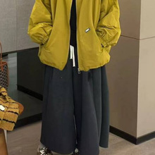 韩系加绒加厚外套女2025秋冬季夹克宽松百搭棉衣棉服内里毛毛上衣