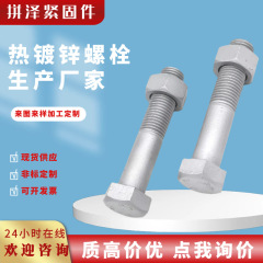 溶融亜鉛めっきボルト外六角高強度熱浸亜鉛ボルト鉄塔光伏電力専用ボルトねじ