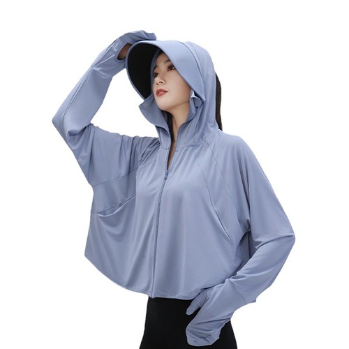 Sunscreen clothing for women customization new summer thin shirt ice silk cardigan UV jacket breathable sunscreen clothing