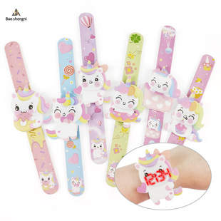 2024 New Electronic Children's Watch for Boys and Girls Ins Style Unicorn Simple Pat LED Watch