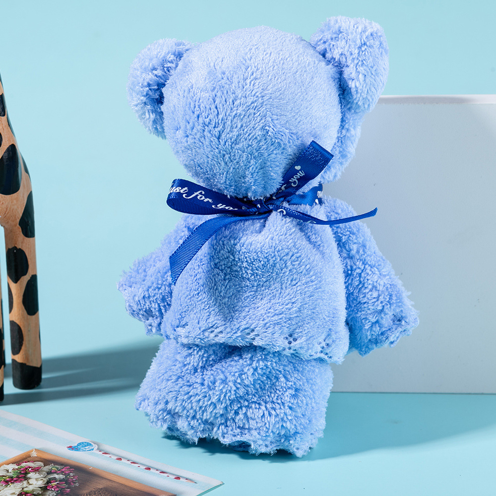 산호 양털 곰-블루