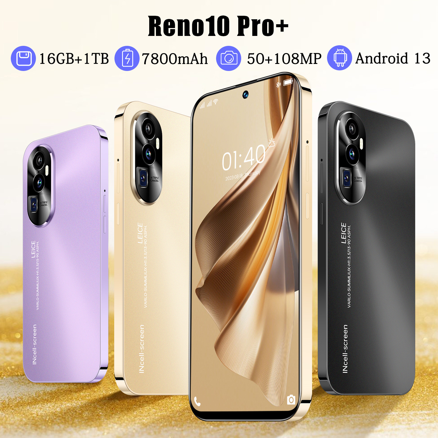 Reno10 Pro+跨境新款7.3寸incell屏2+16G外贸安卓智能一体机厂家