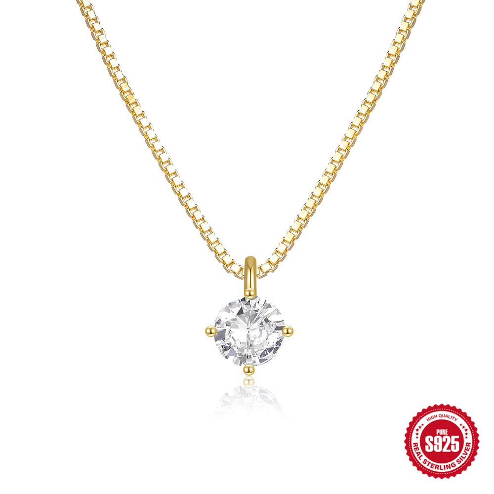 1g Weight 18K Gold Plated Plating Material 925 Sterling Silver Pendant Material Pendant Necklace Classification 925 sterling silver Chain Material cable chain Chain Type 1 Piece Quantity Holiday, Daily Occasion 925 Sterling Silver Material Geometric, Heart Shape Pattern All Seasons Season Women's Gender Simple Style, Classic Style Style 925 Sterling Silver Cable Chain Geometric Heart Shape Pendant Necklace 20