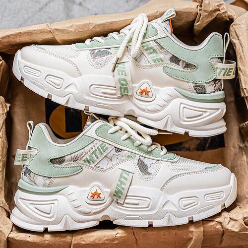 New Breathable Fashion Sneakers, Versatile Trendy Sports Shoes for Men, Thick Sole Ins Dad Shoes for Men, Summer Men's Shoes