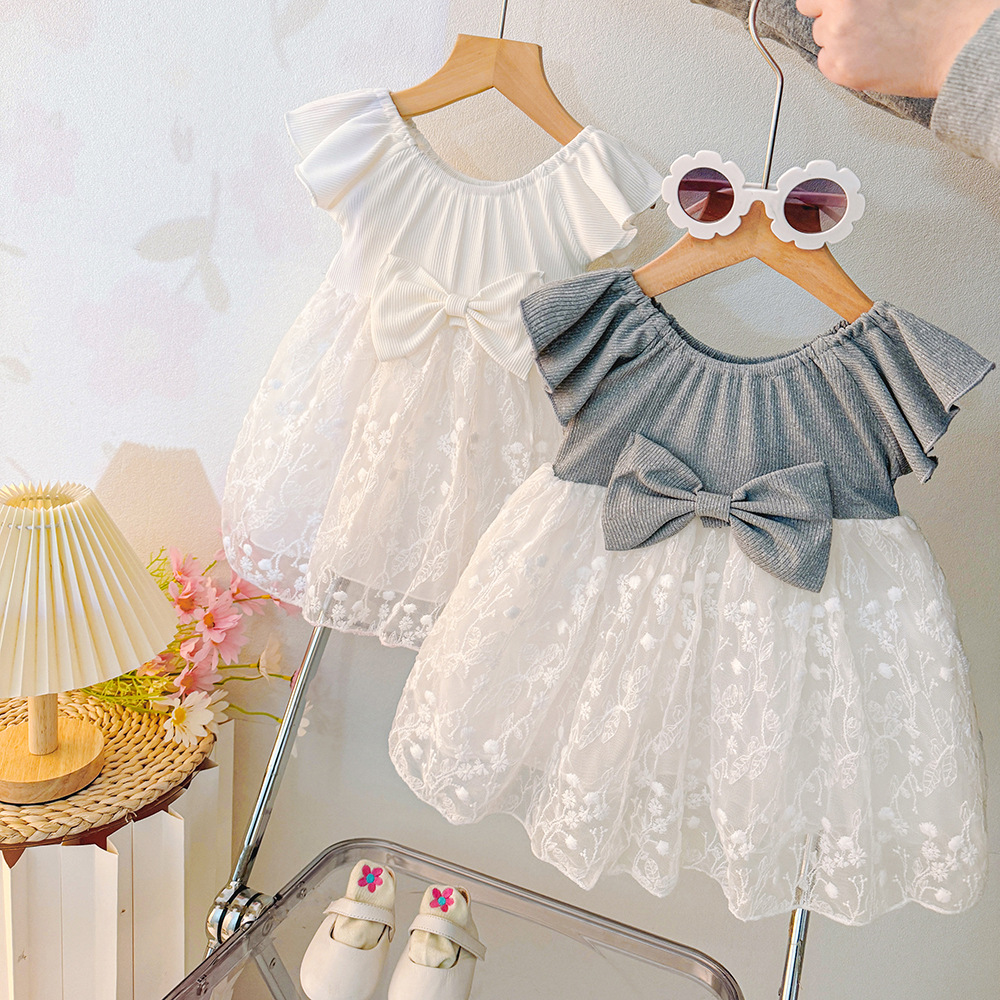 Girls' dress Summer Children's Vall Dress 2025 New Little Girl Skirt Stylish Baby Summer Princess Dress