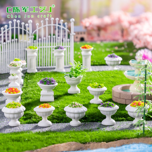 New Micro Landscape Creative European Style Planter Pot DIY Landscape Material Decorative Accessories Miniature Ornament