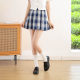 Japanese preppy style women's socks crown embroidered mid-calf socks solid color all-match calf socks jk uniform pile socks women's cotton socks