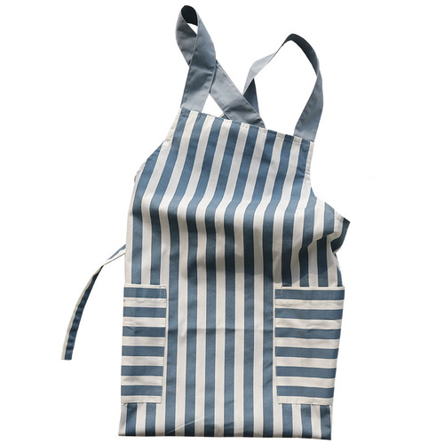 Korean-style fashionable quick-dry tank top-style apron, Japanese dotted striped fresh kitchen apron