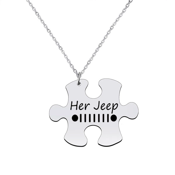 Jeep, steel necklace