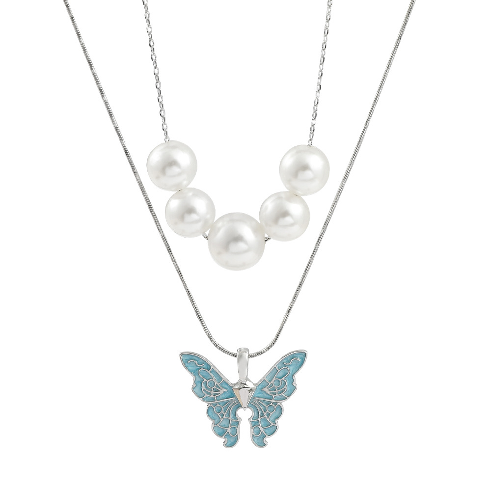 -pearl-necklace-colorful-butterfly-pendant-jewelry