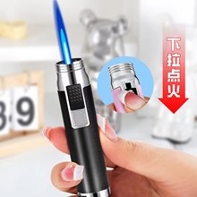 精致小巧直冲防风蓝焰迷你充气打火机创意小型喷枪焊枪艾灸雪茄