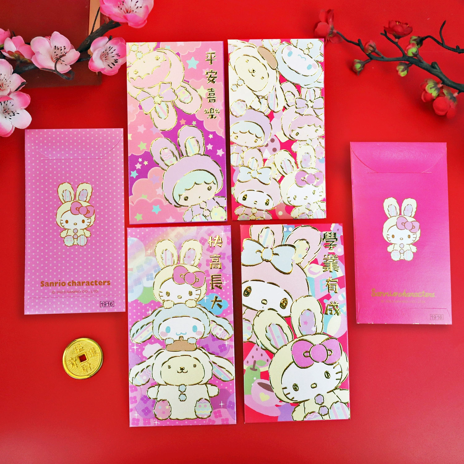 Оптовая поставка Sanrio экспорт Волшебная мелодия мультфильм мультфильм Новый год пакет японский милый Мали — новый год в сумке