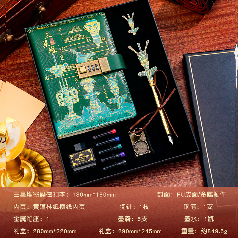 삼성 파일 코드북 B 만년필 뱃지 10개 세트 - 청동 짐승의 왕관 초상화