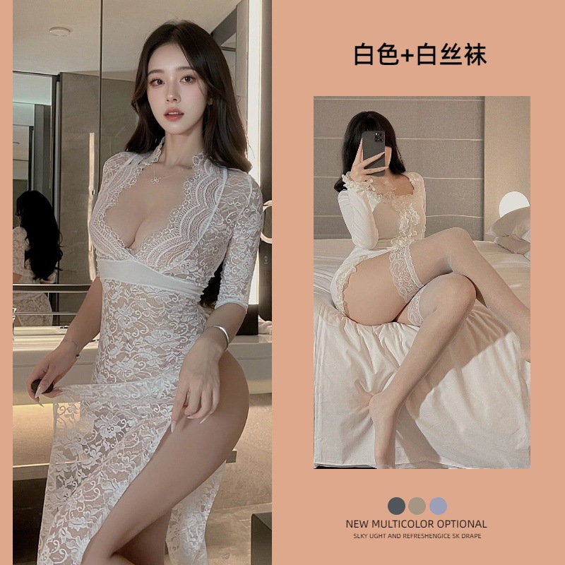 흰색 + 흰색 스타킹
