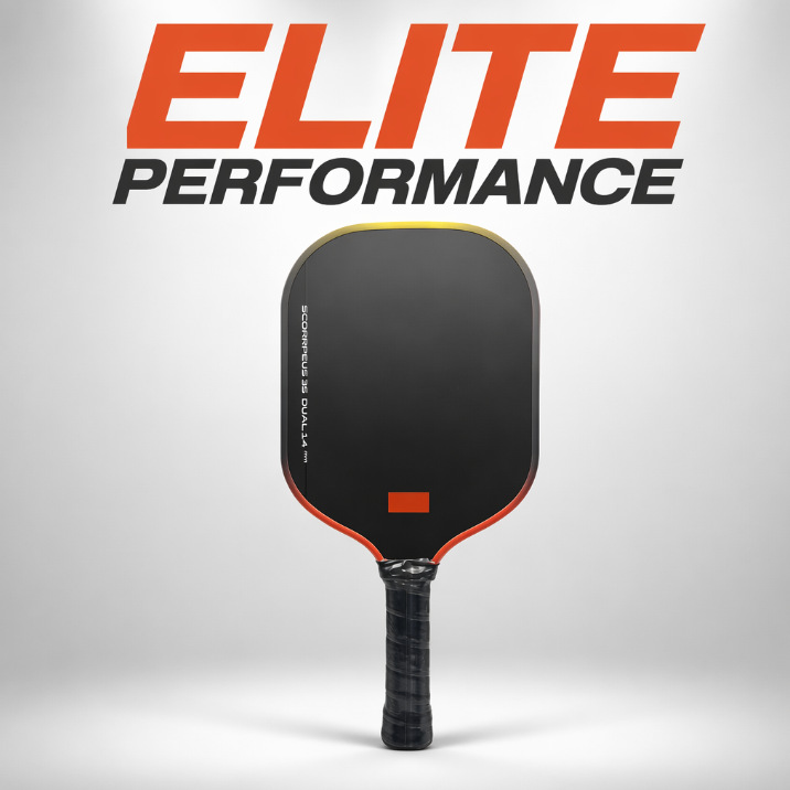 Pickleball paddle made of carbon fiber T700 with textured matte finish, gradient color, professional competition paddle