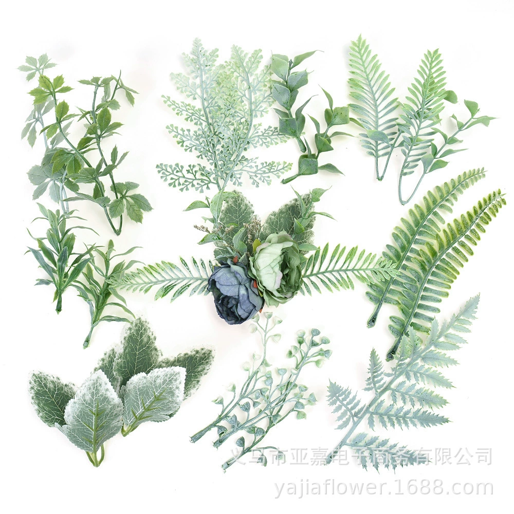 Artificial Aquatic Leaves, Realistic Phoenix-Tail Ferns for Wedding & Floral Decor, Lightweight Pack