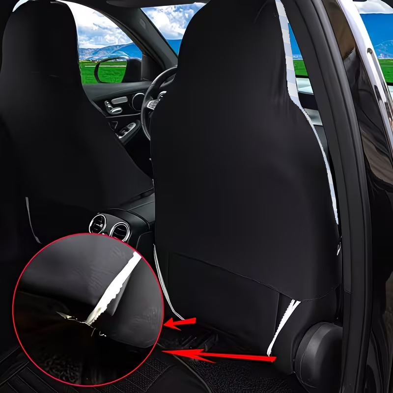 Cross-border bestseller Amazon TEMU urgent purchase car seat covers, universal front seat covers with printed heat transfer design, full-cover car seat covers