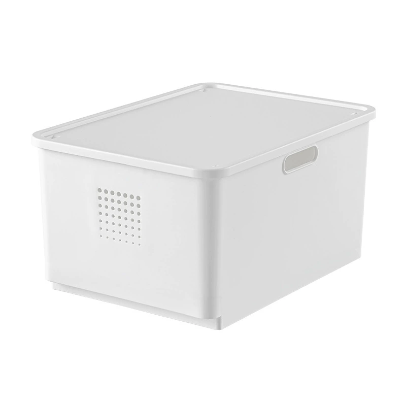 Plastic Storage Basket Box, Stackable Table Storage, Plastic (PP), Multiple Sizes & Lid Options