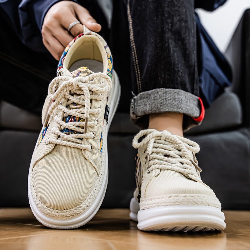 Tendencia de moda de nicho zapatos de hombre verano todo-fósforo casual aumento de zapatos de moda estudiantes adolescentes zapatos deportivos hombres 2025