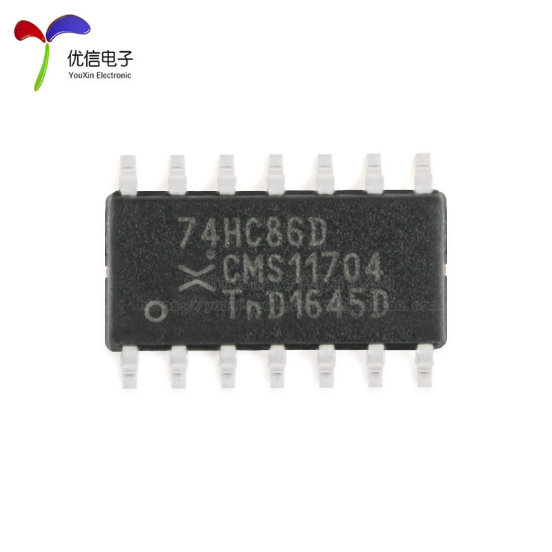 74HC86D,653 SOIC-14 四路2输入异或门 贴片逻辑芯片