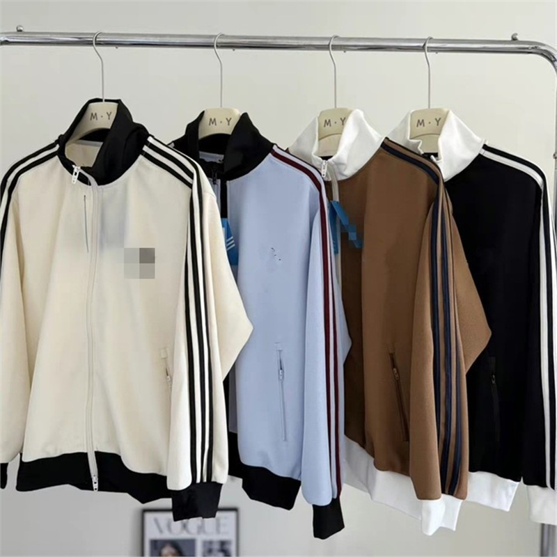 Correct Version~25 New Autumn Style Retro Three-Stripe Waffle Jacket for Men and Women, Same Style for Couples, High Quality