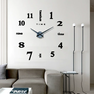 diy手工时钟3D亚克力挂钟Acrylic wall clock墙上挂的石英钟