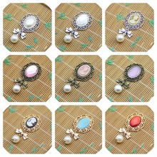 厂家直销蝴蝶结镂空水晶花手工花盘diy发饰服饰手缝饰品配件