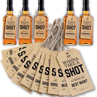 Cross-Border Hot-Selling Groomsmen Souvenir Tags Kraft Paper Wedding Tags Wedding Liqueur Decorative Tags Wedding Season