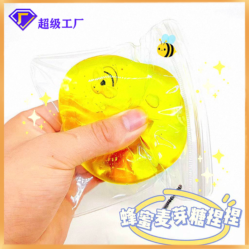 Pequeño Libro Rojo misma abeja Malta azúcar pellizco música descompresión Vent Ball niños ventilación elástica lenta rebote juguete