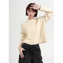 【鄂*定单】高级感山羊绒针织衫女2025年秋冬新款设计感镂空上衣