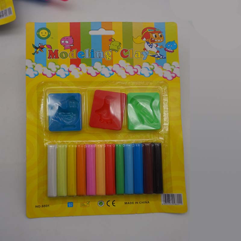 Educativo DIY hecho a mano protección del medio ambiente no tóxico exportación arcilla de goma arcilla plastilina niños juguete traje suave arcilla