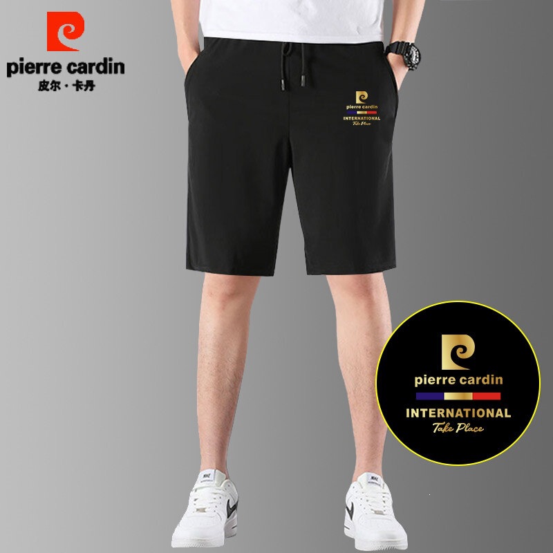 Pierre Cardin Ice Silk Shorts Men's Summer Thin Quick-Dry Running Sports Pants Fashionable Casual Straight-Leg Five-Point Pants