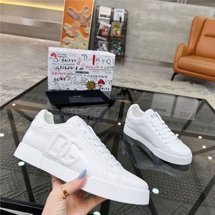 Dg Letter Men's Shoes, Casual Shoes, Sports Sneakers, Popular White Shoes, Thin Korean Style, Trendy Men, Versatile, Fashionable and Comfortable