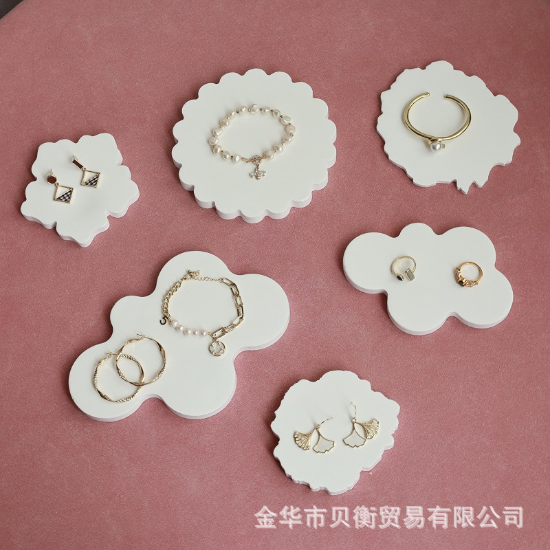 新款歐式時尚石膏擺台首飾輕奢擺件收納項鏈陳列架廠家現貨批發