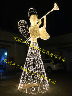 Christmas luminous angel Meichen decoration lighting festival modeling lighting outdoor street festival lighting atmosphere decoration