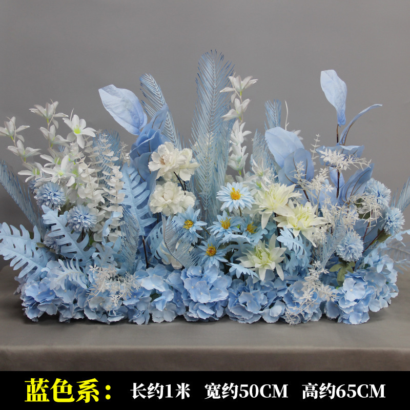 新商品の結婚祝いの大きいタイプの花を並べて絹の花の完成品の装飾をシミュレーションします。|undefined